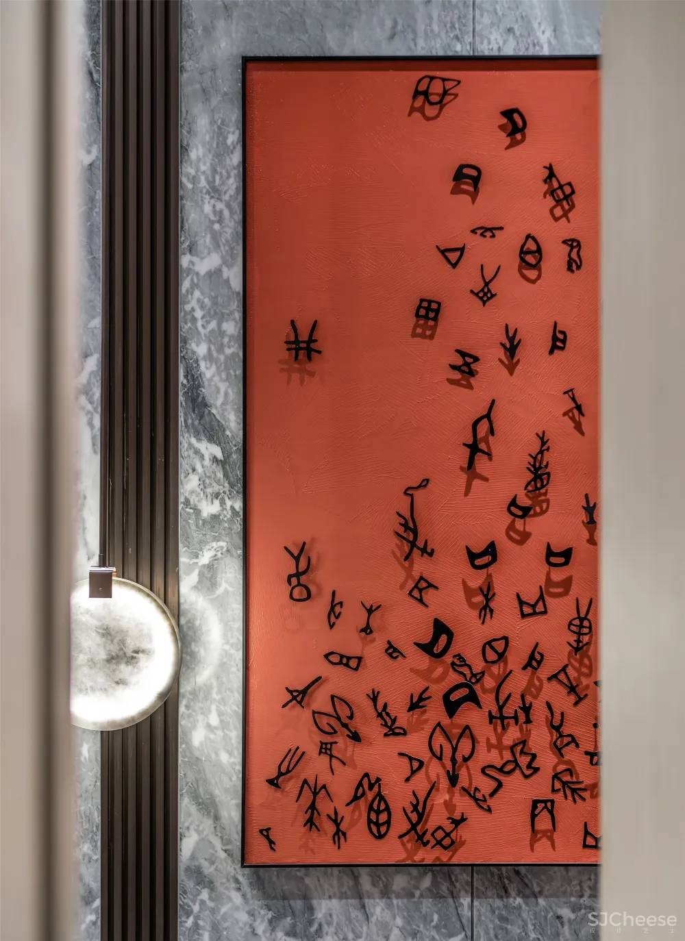 一然设计 | 一抹胭脂红，惊艳时光的唯美空间