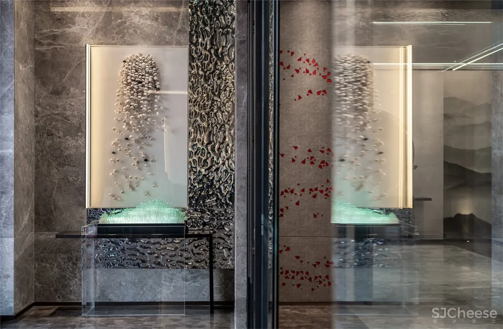 一然设计 | 一抹胭脂红,惊艳时光的唯美空间