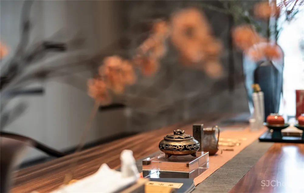 一然设计 | 一抹胭脂红,惊艳时光的唯美空间