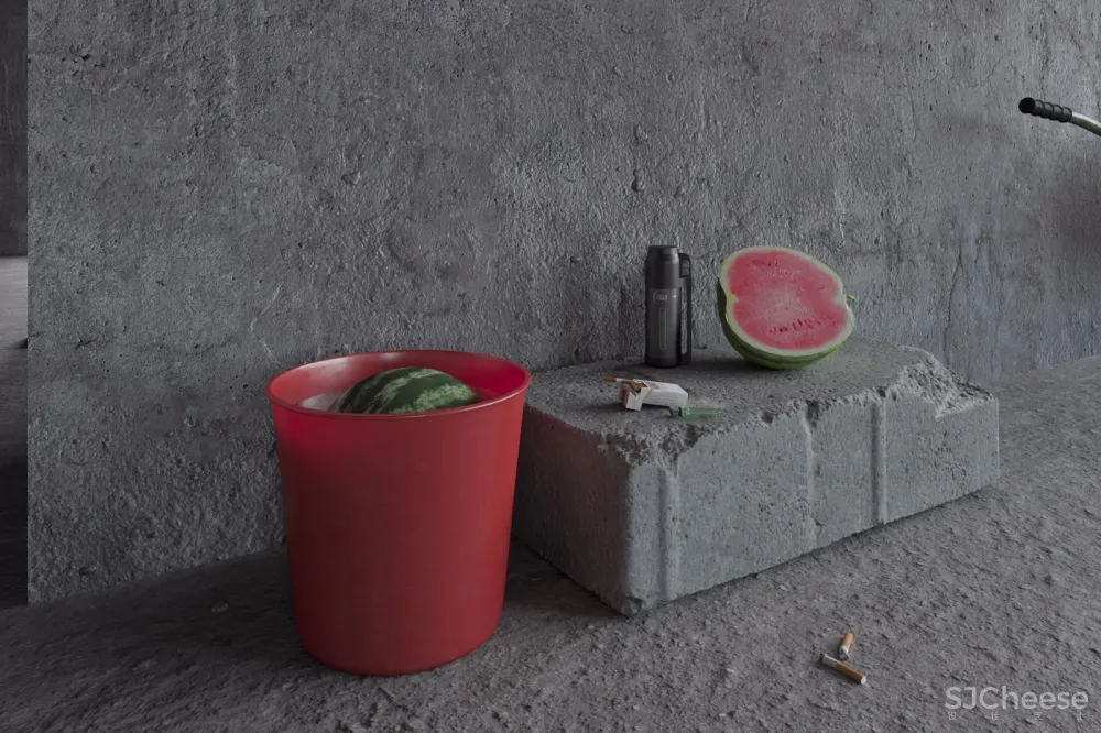 吃个西瓜再开工