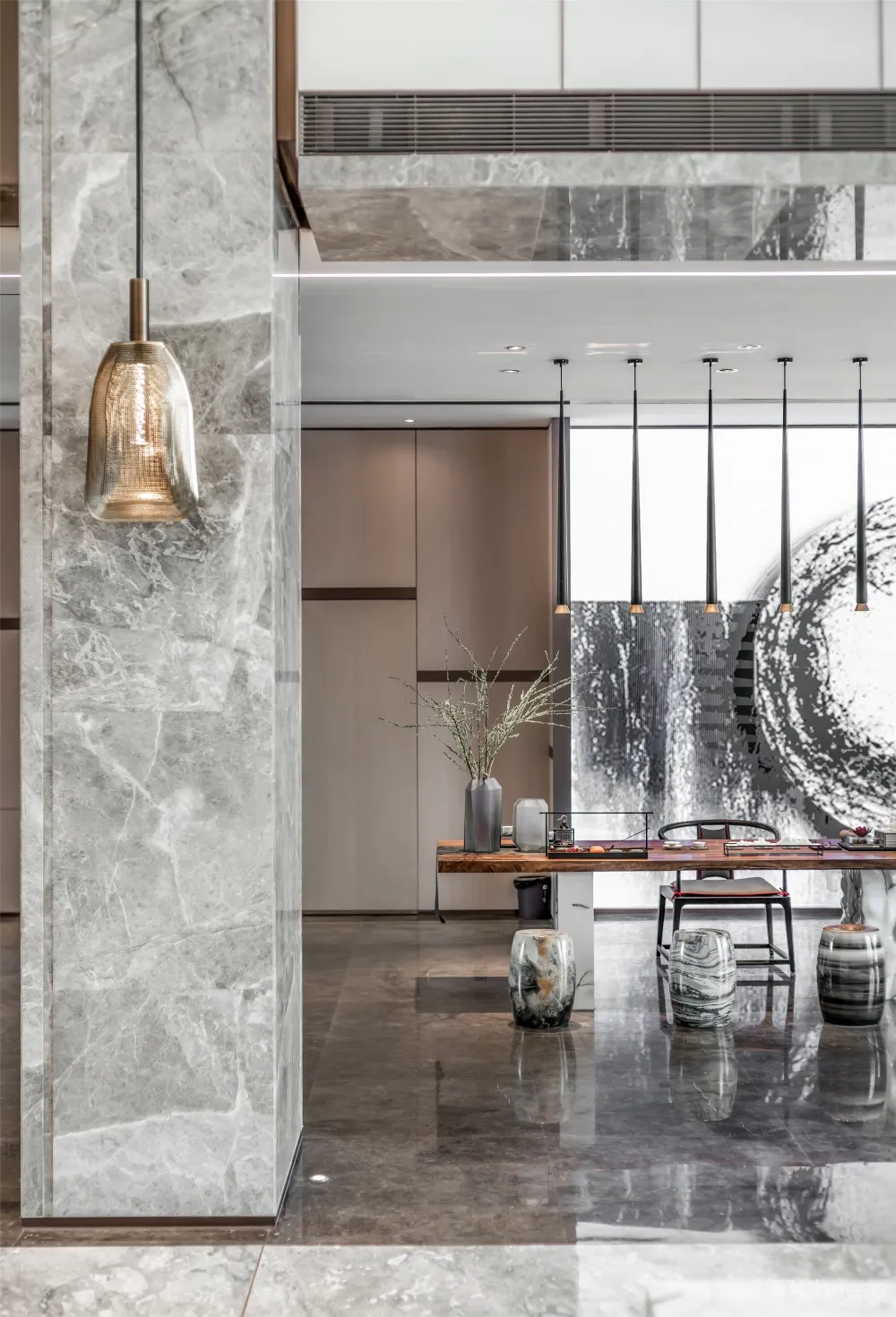 一然设计 | 一抹胭脂红,惊艳时光的唯美空间