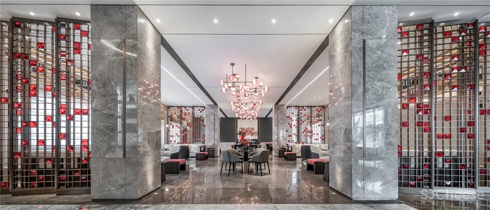 一然设计 | 一抹胭脂红,惊艳时光的唯美空间