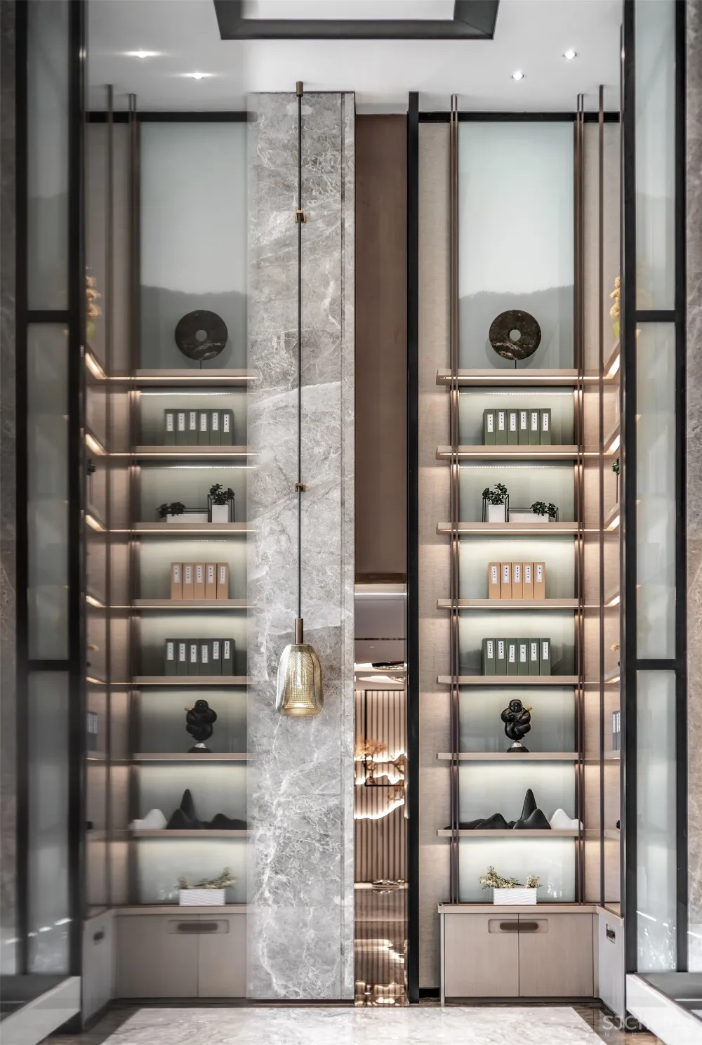 一然设计 | 一抹胭脂红,惊艳时光的唯美空间