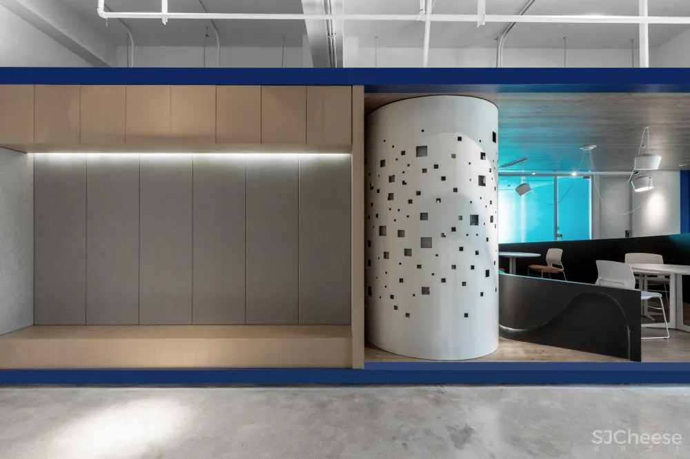 成都向上空间设计 | 办公空间<蓝•白>