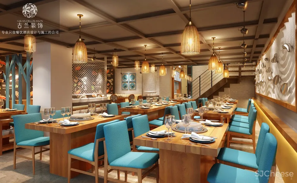 成都海鲜餐厅设计-渝禾庄火锅店(中德联邦店)