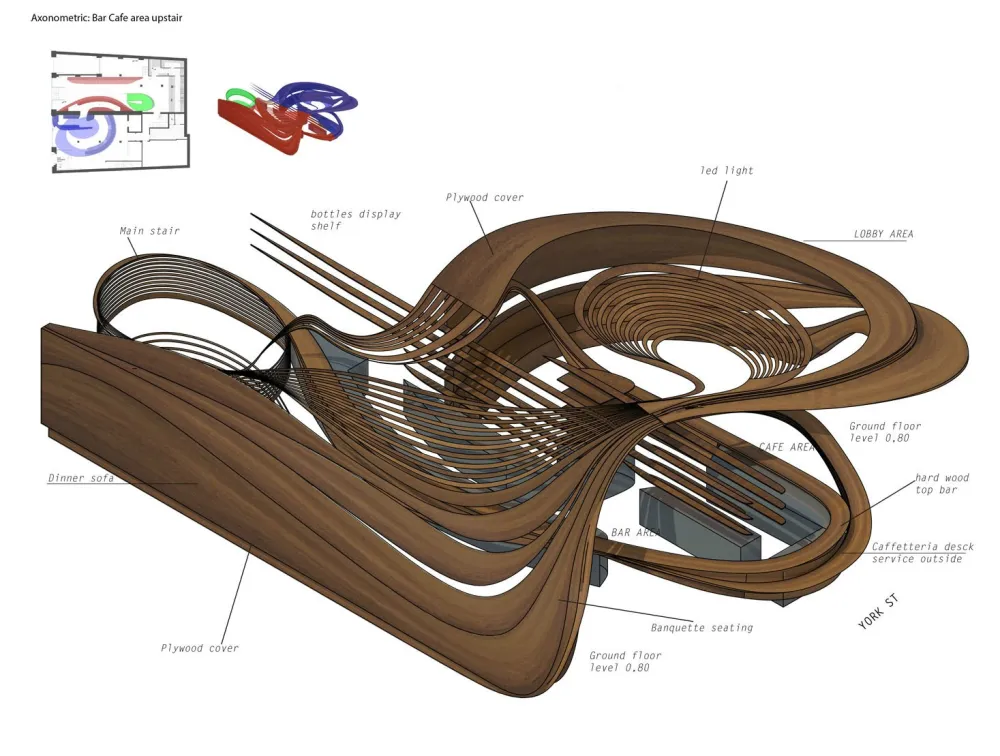 Enter Projects设计,LOT 1 咖啡, 酒吧和餐厅