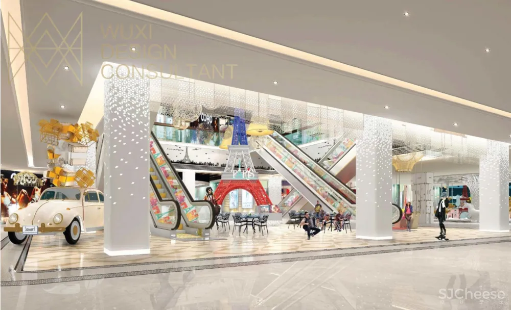 WUD伍曦出品:重庆万州万达广场女性主题街区“映像巴黎“