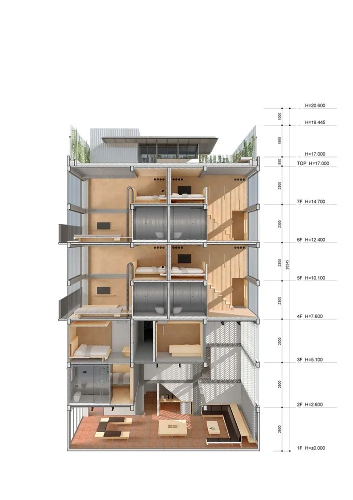 首发 | kooo architects设计室,广州南浩街“不远”旅馆