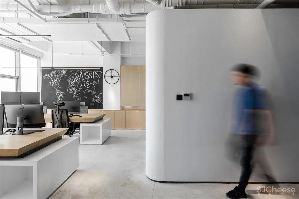 成都向上空间设计 | 办公空间<蓝•白>