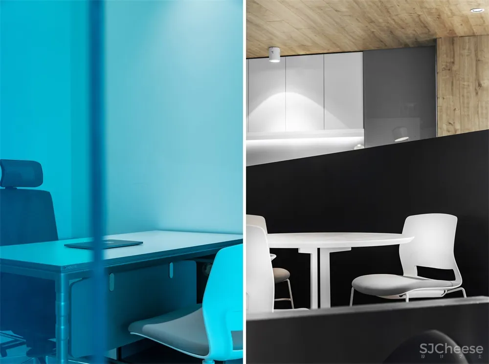 成都向上空间设计 | 办公空间<蓝•白>