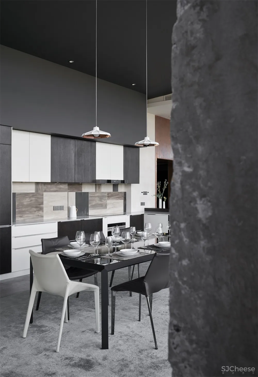 杨钧设计事务所 | 杭州象山国际高级黑艺术宅