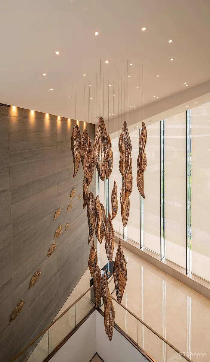 AART一间宅 | 迁徙的鱼群-深湾会吊挂艺术品