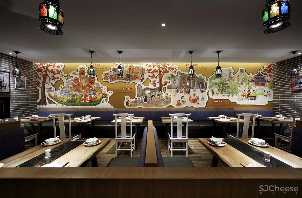 餐饮空间设计&餐厅设计:“羊城记忆”粤吃越想吃岭南菜馆