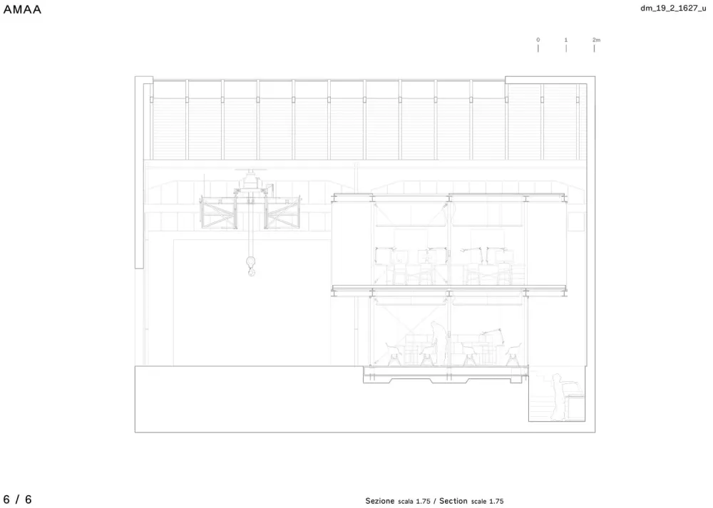 首发 | AMAA建筑公司自己的办公室设在意大利阿尔兹尼亚诺的一个旧工厂内