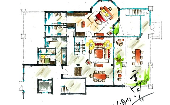 室内设计经典平面方案布局合集丨5种表现形式 1137张丨368M