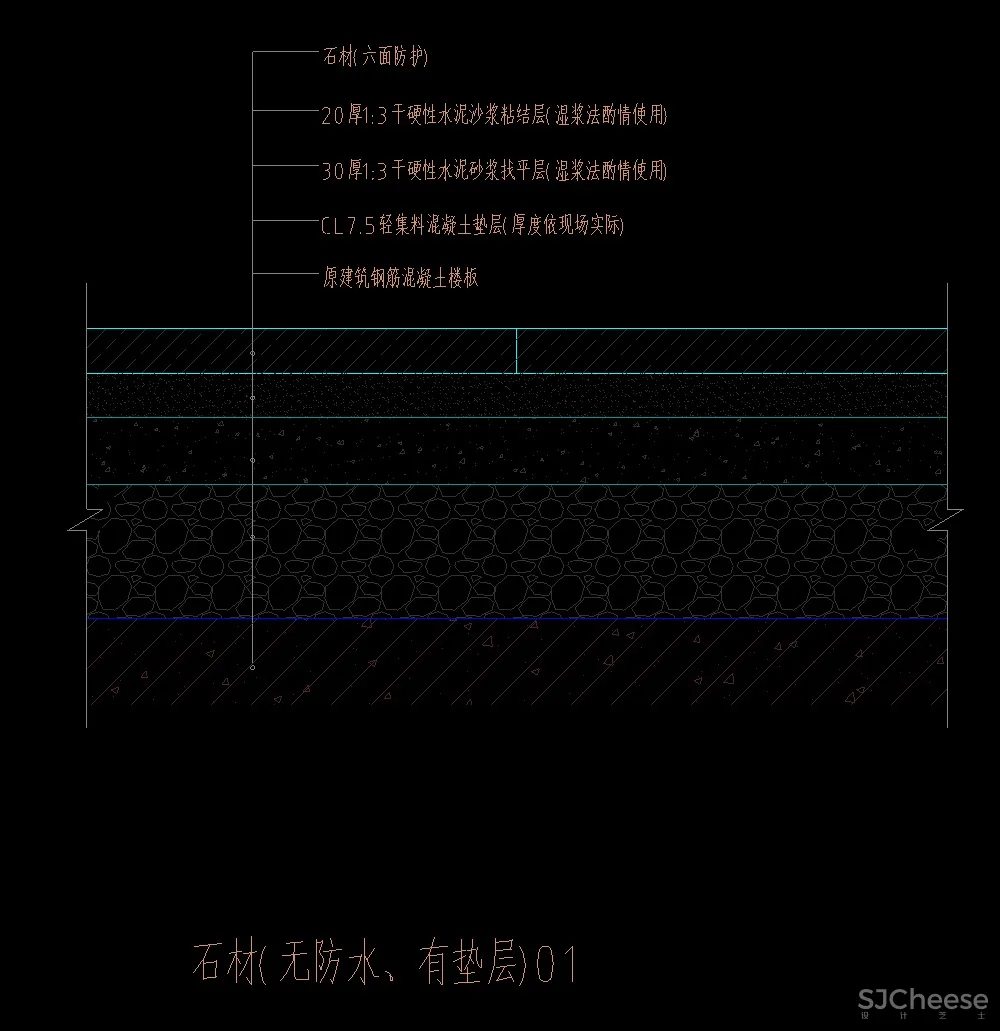 室内石材地面墙面干挂包柱暗门门套湿贴常见节点大样详图合集丨16.9M