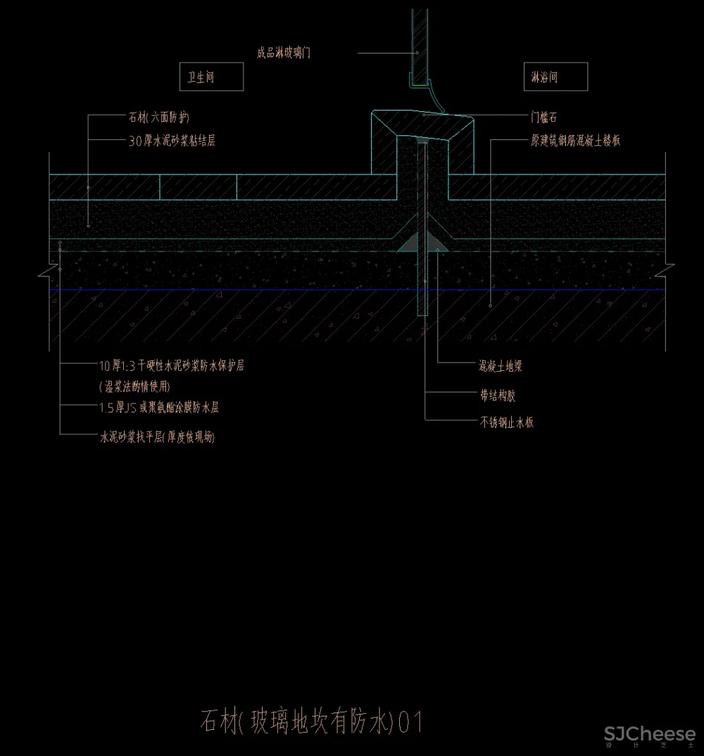 室内石材地面墙面干挂包柱暗门门套湿贴常见节点大样详图合集丨16.9M