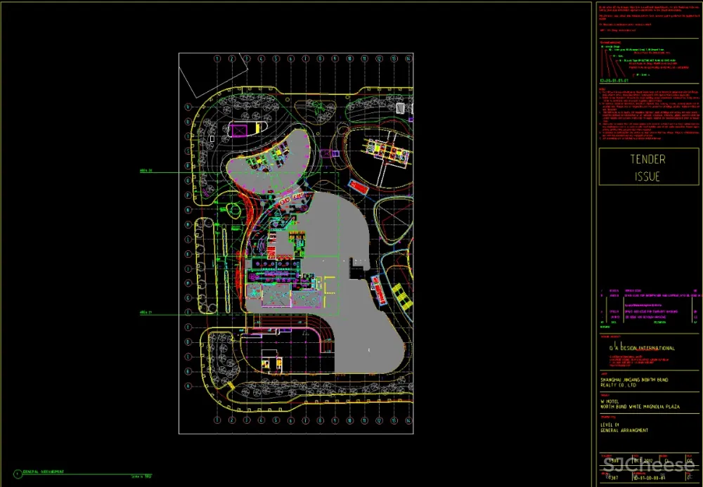 上海外滩W酒店全套资料-设计方案效果图CAD扩初施工图物料清单实景照片 1.8G