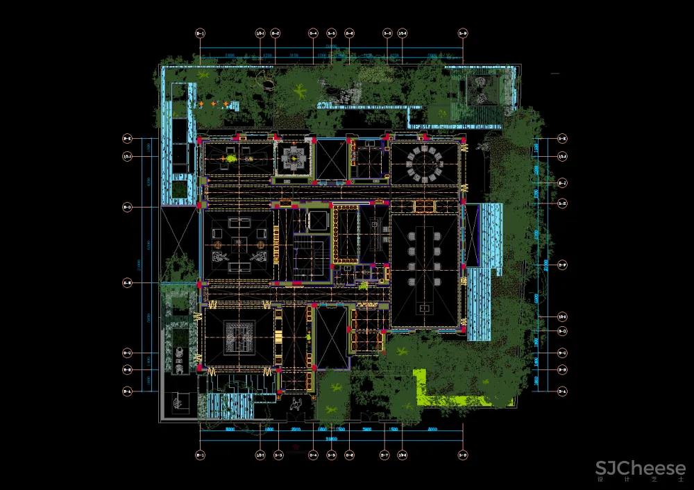 程绍正韬-广州东湖轩3号别墅丨效果图+概念方案两版+平面图CAD+景观方案丨735M（无PPT）
