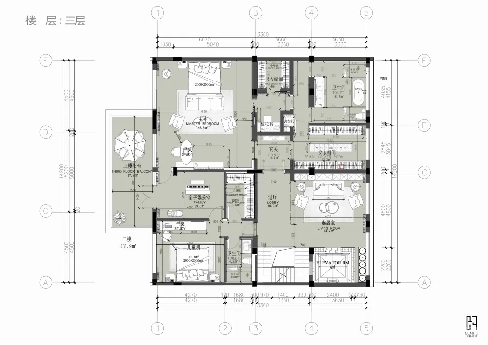 本朴设计-无锡江阴1000㎡精工豪邸丨概念&深化方案+效果图+施工图+物料+机电丨1.5G