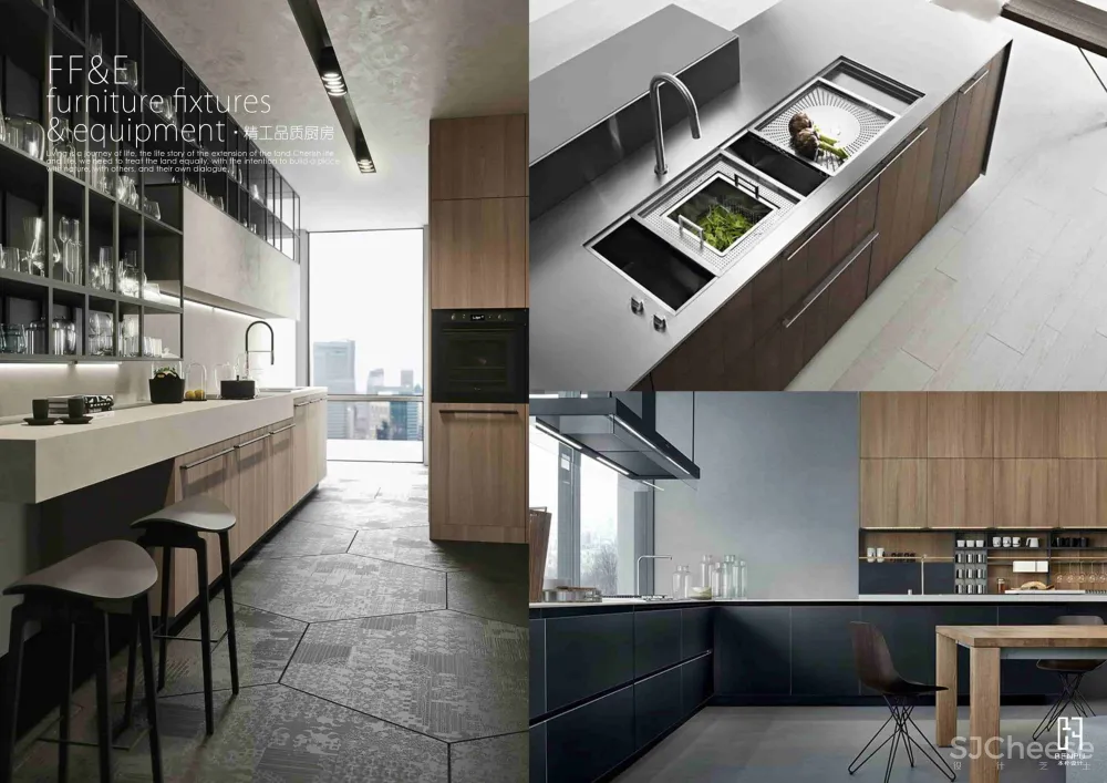 本朴设计-无锡江阴1000㎡精工豪邸丨概念&深化方案+效果图+施工图+物料+机电丨1.5G