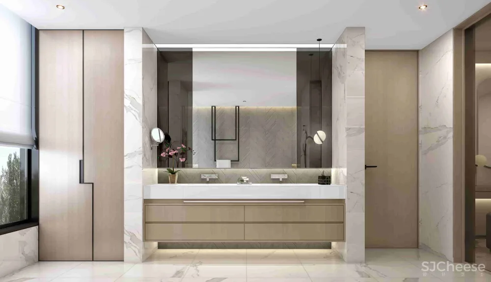 本朴设计-无锡江阴1000㎡精工豪邸丨概念&深化方案+效果图+施工图+物料+机电丨1.5G