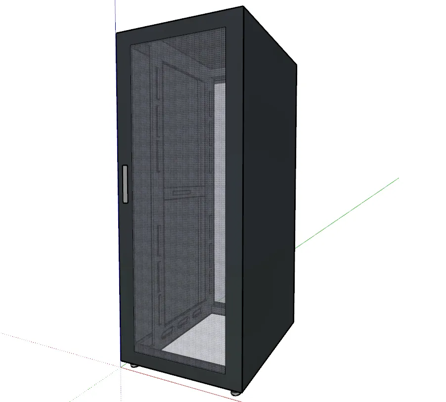 SU模型-IT服务器机柜草图大师sketchup模型