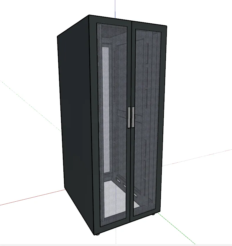 SU模型-IT服务器机柜草图大师sketchup模型