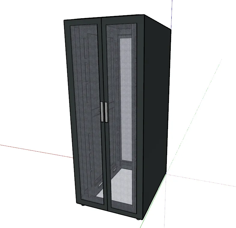 SU模型-IT服务器机柜草图大师sketchup模型