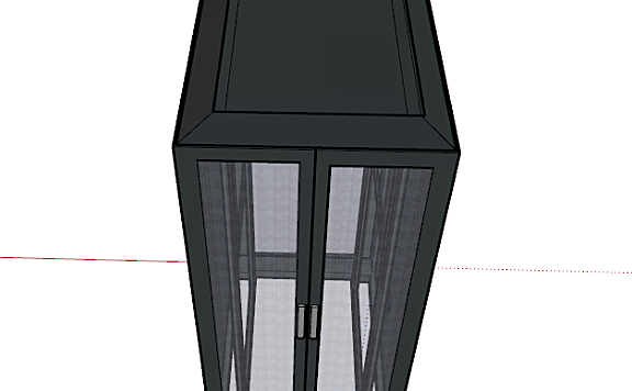 SU模型-IT服务器机柜草图大师sketchup模型
