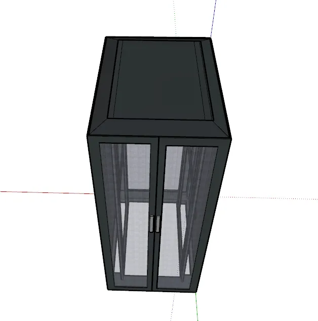 SU模型-IT服务器机柜草图大师sketchup模型