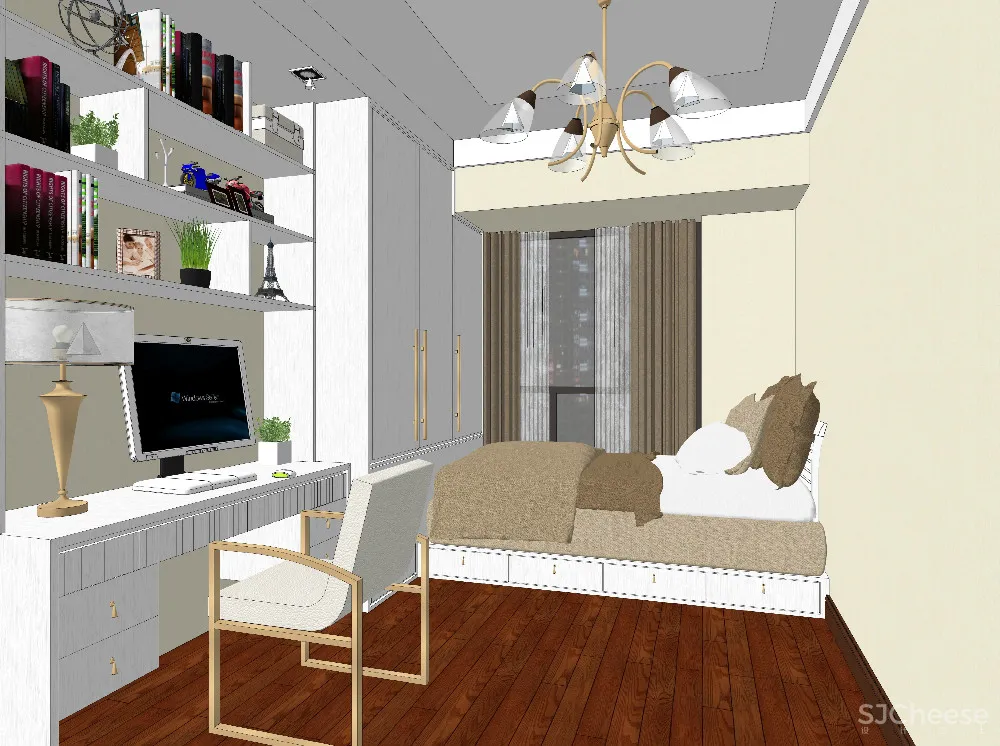 儿童房SU模型-家装儿童小孩房草图大师sketchup模型合集-20个-SKP格式-1.14G