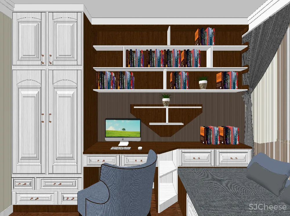 儿童房SU模型-家装儿童小孩房草图大师sketchup模型合集-20个-SKP格式-1.14G