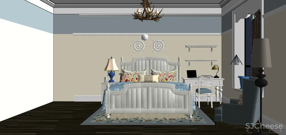 儿童房SU模型-家装儿童小孩房草图大师sketchup模型合集-20个-SKP格式-1.14G