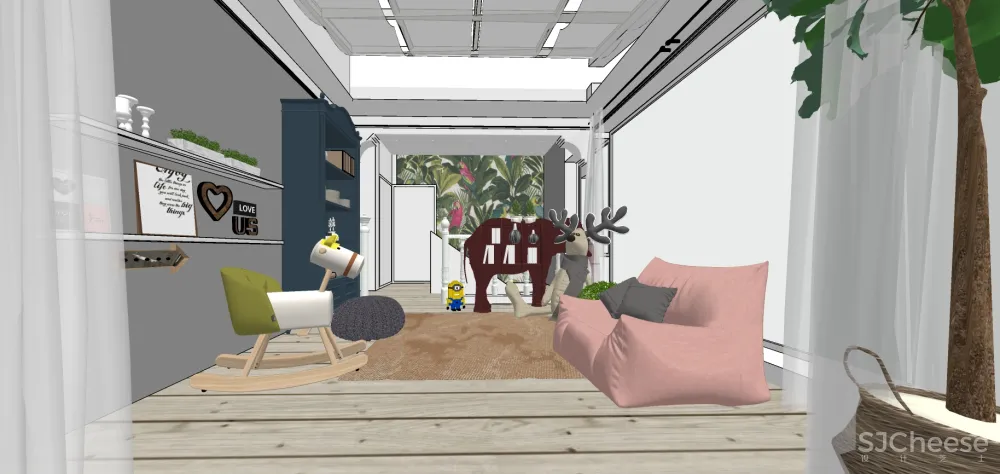 儿童房SU模型-家装儿童小孩房草图大师sketchup模型合集-20个-SKP格式-1.14G