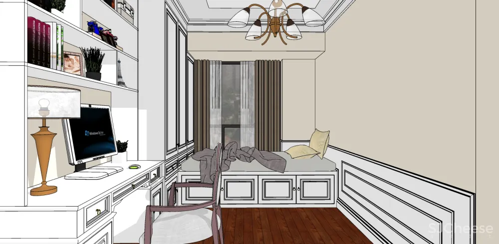 儿童房SU模型-家装儿童小孩房草图大师sketchup模型合集-20个-SKP格式-1.14G