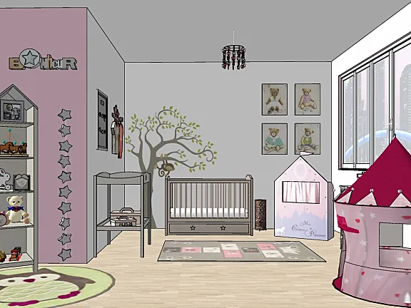 儿童房SU模型-家装儿童小孩房草图大师sketchup模型合集-20个-SKP格式-1.14G