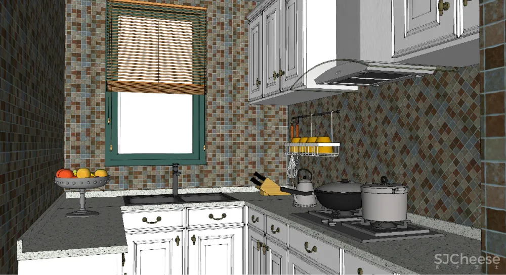 厨房SU模型-家装室内设计厨房橱柜草图大师sketchup模型合集-SKP格式-26个-1.92G