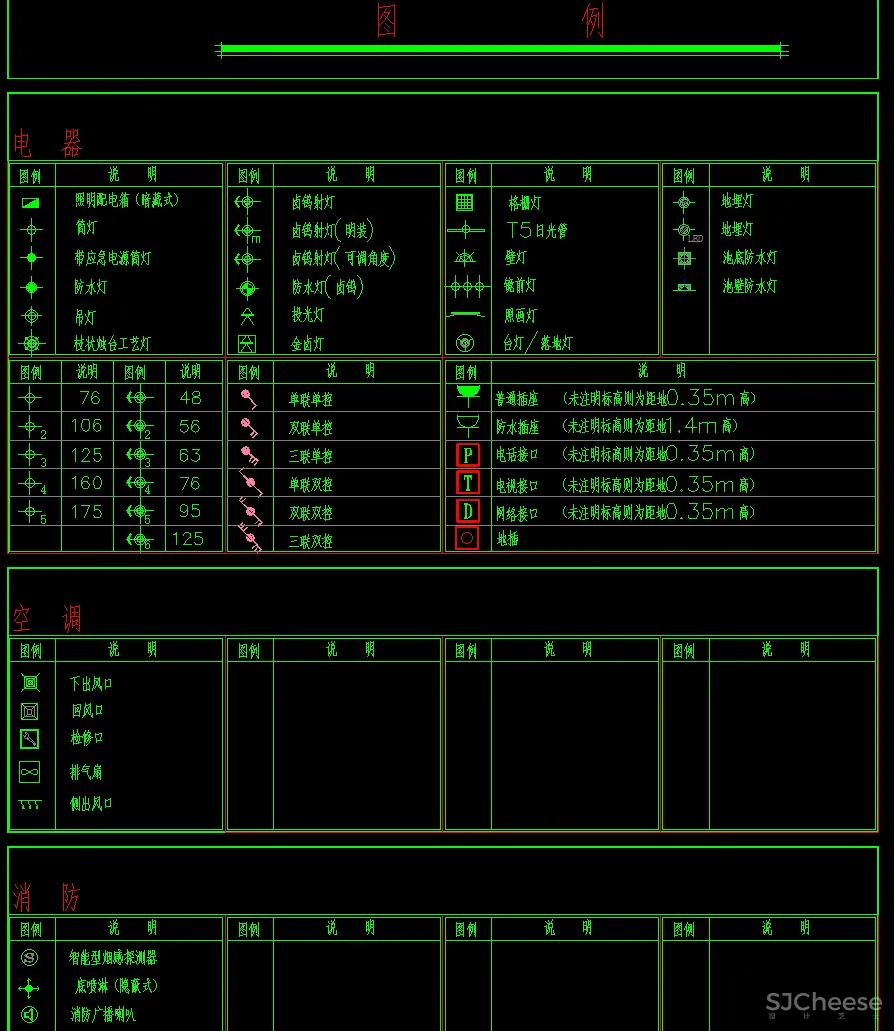 CAD图库-美式风格丨家装工装平、立图块丨家具CAD图库+立面背景墙丨DWG格式-19.7M