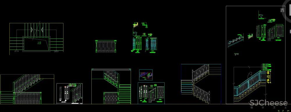 CAD图库-美式风格丨家装工装平、立图块丨家具CAD图库+立面背景墙丨DWG格式-19.7M