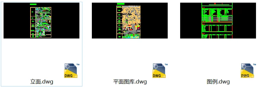 CAD图库-美式风格丨家装工装平、立图块丨家具CAD图库+立面背景墙丨DWG格式-19.7M