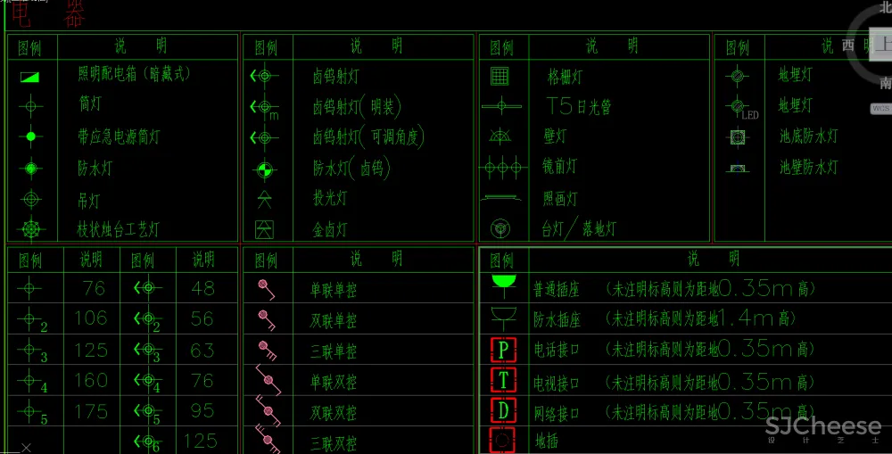 CAD图库-美式风格丨家装工装平、立图块丨家具CAD图库+立面背景墙丨DWG格式-19.7M
