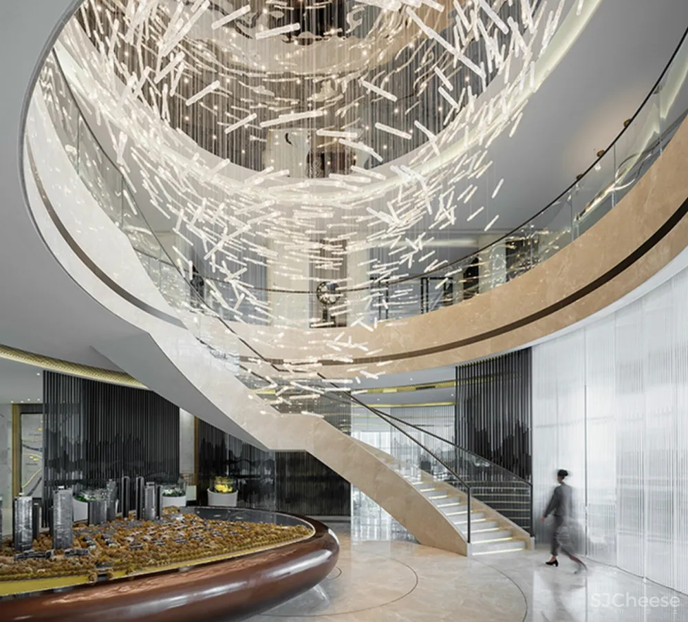 工装楼梯参考图合集-办公餐饮酒店商业售楼处楼梯实景图-663张-880M