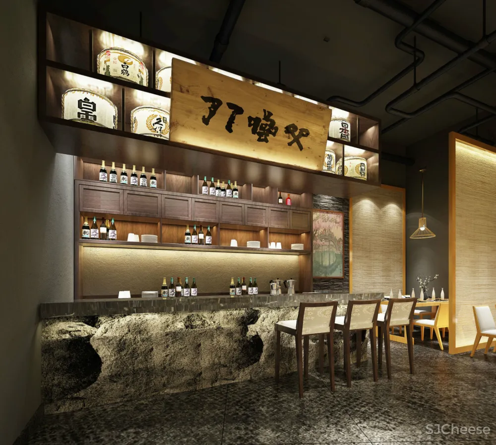 日式餐厅实景合集-工装餐饮空间日式风格餐厅饭店参考图-52套1000张-1.61G