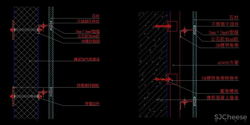 收口工艺节点合集-装饰工程常用基层做法-SU模型+CAD节点+基层厚度测算表83.7M