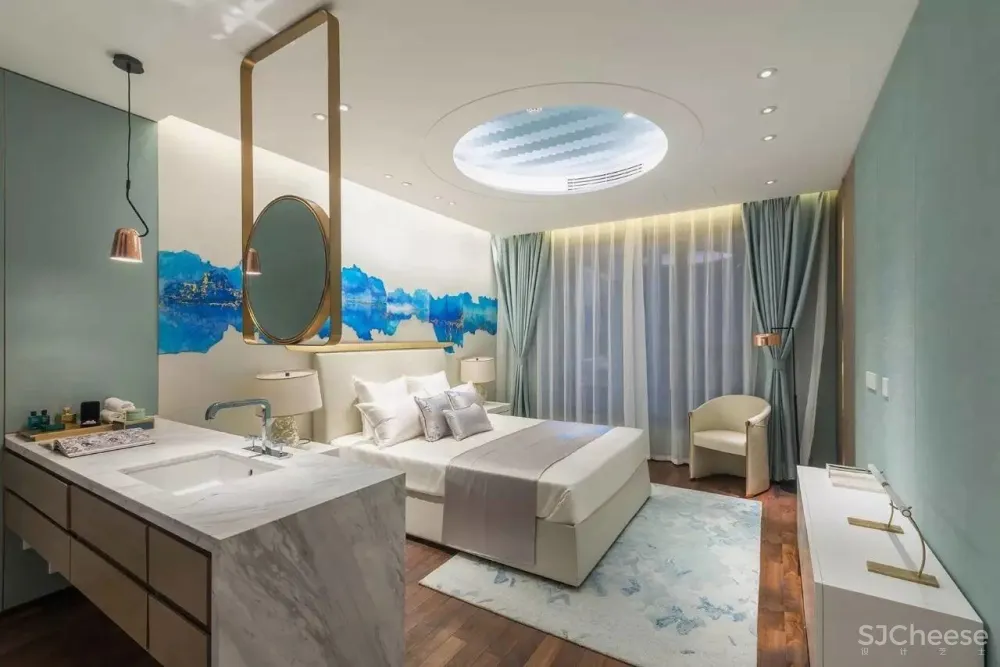 北京集美组 梁建国-郑州建业天筑6#A户型超大平层样板间丨603㎡丨施工图CAD+官方摄影丨152M