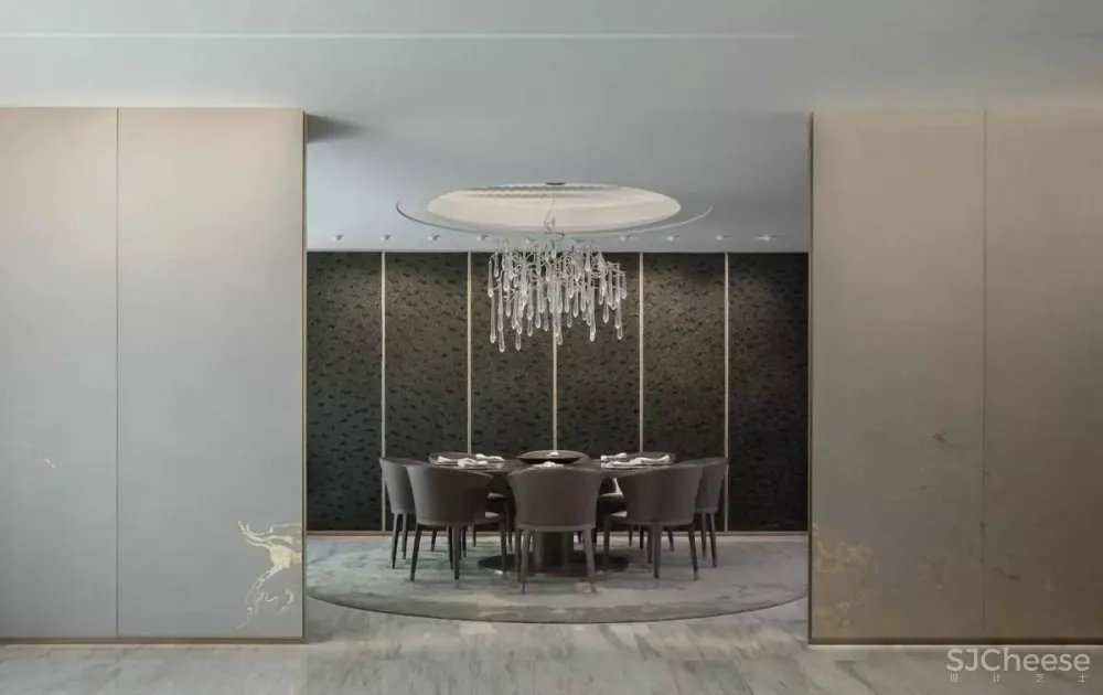 北京集美组 梁建国-郑州建业天筑6#A户型超大平层样板间丨603㎡丨施工图CAD+官方摄影丨152M