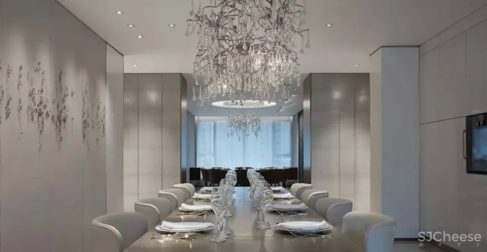 北京集美组 梁建国-郑州建业天筑6#A户型超大平层样板间丨603㎡丨施工图CAD+官方摄影丨152M