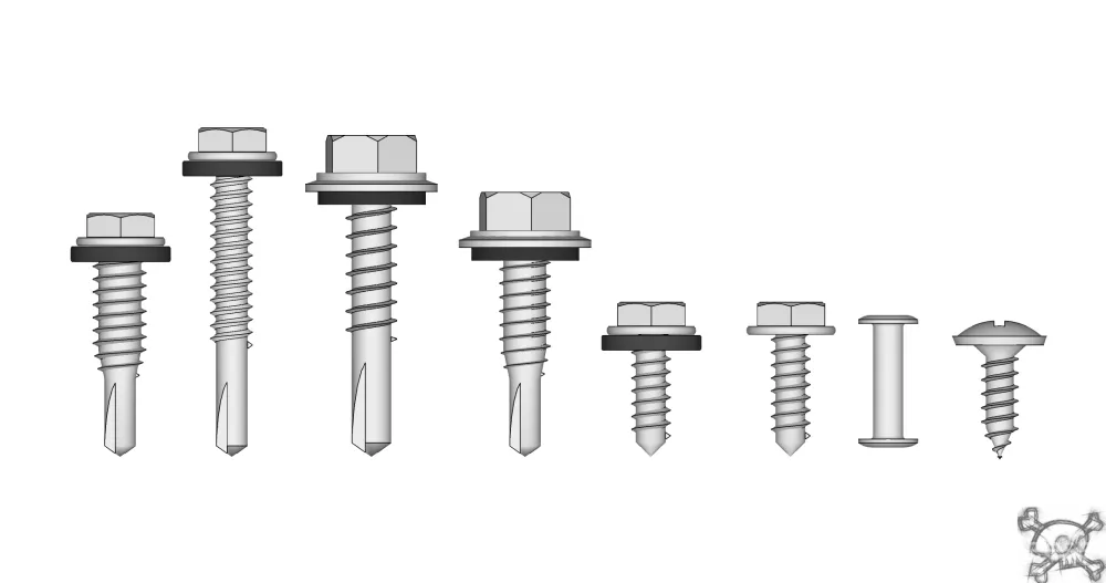 SU螺丝螺母工业模型小品sketchup螺丝螺丝钉螺纹
