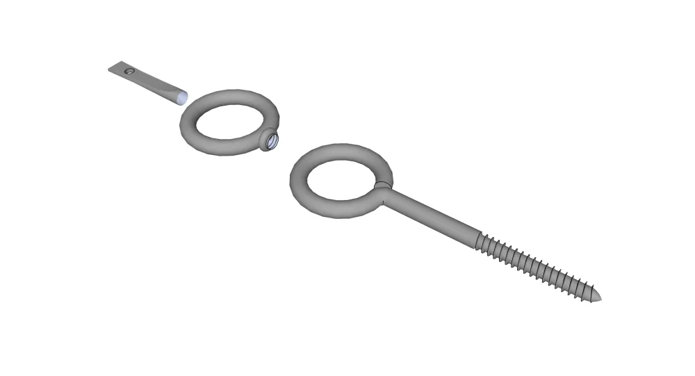 SU螺丝螺母工业模型小品sketchup螺丝螺丝钉螺纹